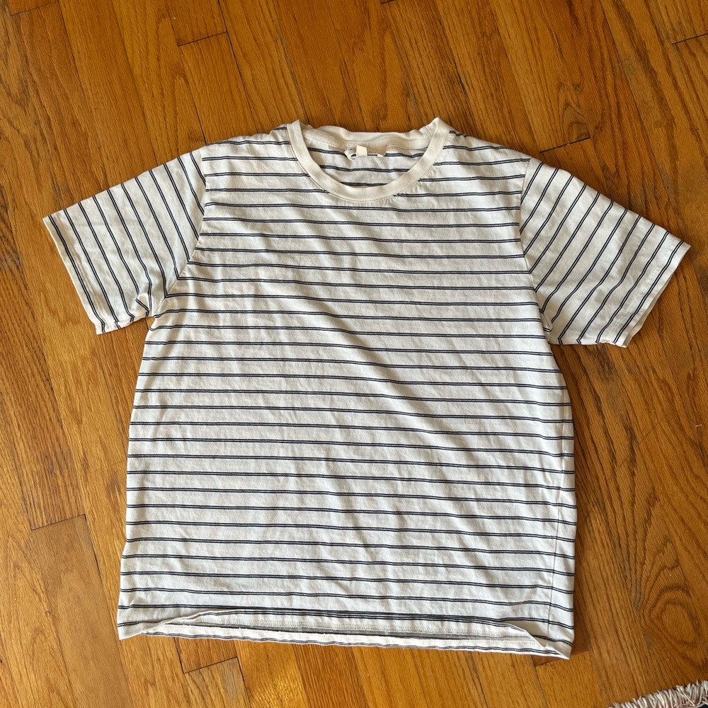 Sezane Striped Organic cotton tee